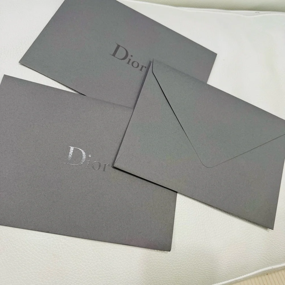 Dior Charcoal Stationery Set Dior 3 big envelopes